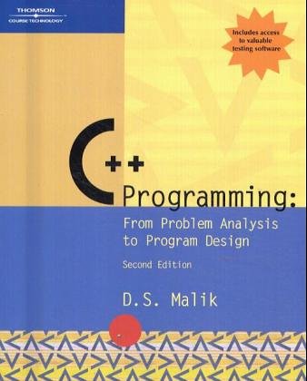 C++ Programming : C2O2M From Problem Analysis to Program Design
