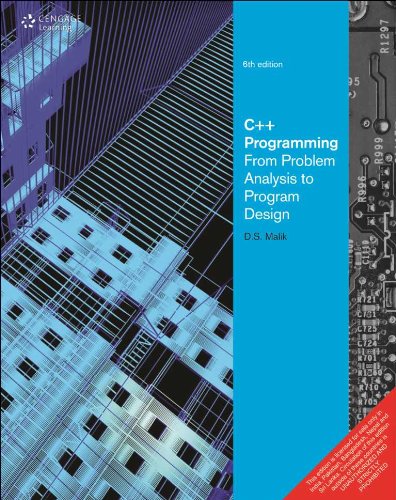 c++ programming : from problem analysis to program design